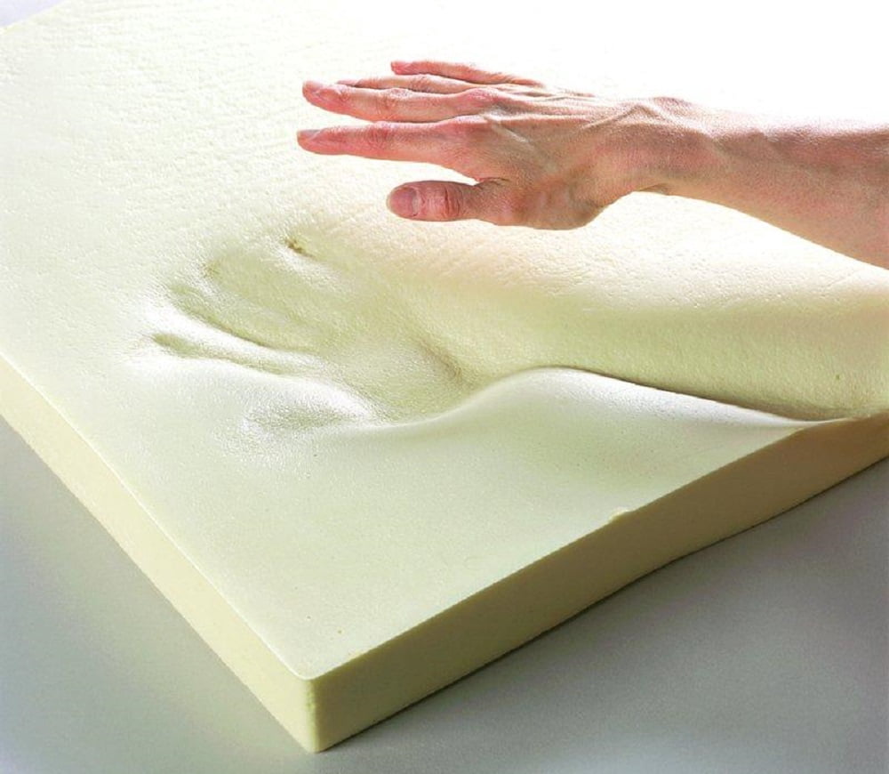 Upholstery Visco Memory Foam Square Sheet- 3.5 lb High Density 1"Hx18"x18"- For Squishy Toy, Sofa, Chair Cushion, Pillow, May Relieve Backaches, Bed Sores by Dream Solutions USA