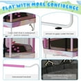 thumbnail image 6 of Baxluxe Toddler Trampoline for Kids Ages 3-8, 55in 7-in-1 Upgraded Indoor Trampoline with Net ,500lbs Capacity Safe Trampoline,Inside Pink Mini Trampoline Boys Girls Outdoor Adjustable Height, 6 of 7