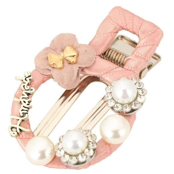 Pinzas para el pelo Yinane Novia Flor Cristal Nupcial Rosado