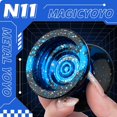 thumbnail image 6 of MAGICYOYO N11 Professional Unresponsive Yoyo, Dual Purpose Metal Yo-Yo  (Black Blue Silver), 6 of 7