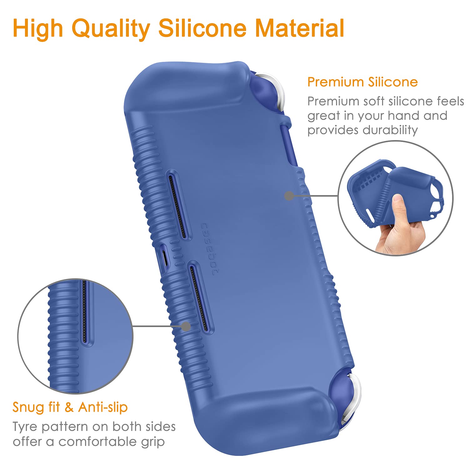 Fintie Silicone Case for Nintendo Switch Lite, Navy Blue photo 7