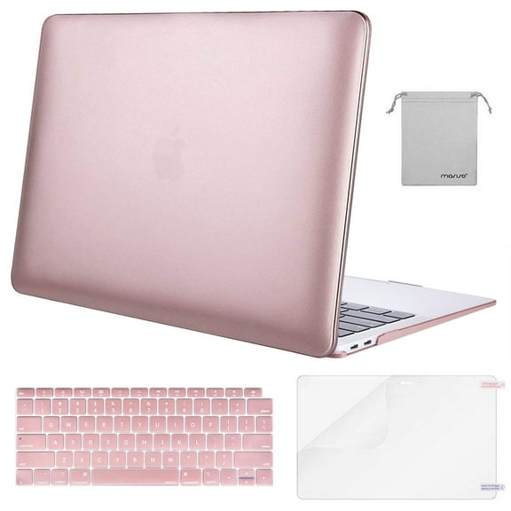 Mosiso Macbook Air 13 inch Case 2018 Model A1932 Soft Touch Hard Cover Shell for Air 13 Touch ID Keyboard Cover