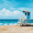 Blue Beach Lifeguard Tower, variant on Qisvanset Gothic Vampire Portrait Oil Canvas Print 15.75x11.81 Inches