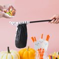 thumbnail image 3 of KeirineCC 2PCS Halloween Candy Bag with Handles 21.3inch Long Handle White Skeleton Palm Halloween Bags Spooky Plastic Stick with Deep Bag Reusable Party Supplies Favors (Black), 3 of 9