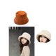 thumbnail image 1 of SZTXJ 2pcs Fisherman hat lady autumn and winter plush basin cap Korean version of Japanese casual fashion thick fur warm hat C M56-58cm, 1 of 5