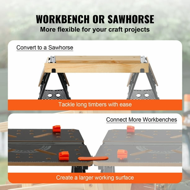 Clamping 2024 sawhorse workbench