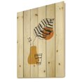 thumbnail image 2 of Designart 'Abstract Shapes Botanical Minimalist Leaf' Modern Print on Natural Pine Wood, 2 of 5