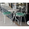 thumbnail image 5 of Vargottam Indoor/Outdoor Round Bistro Chair Cushions Block Print 15-Inch Bistro Chair Pads Waterproof Seat Chair Cushion For Home/Office- Set Of 2 (Aquamarine Green), 5 of 7