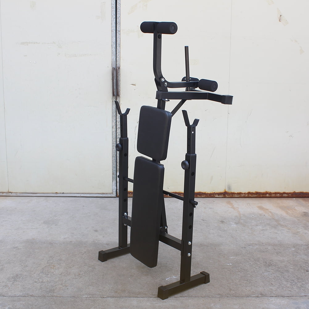 Weight Bench Bench Press Set With Squat Rack And Bench For Home Gym Full-Body Workout 67.72 x 32.68 x 46.46 In