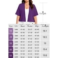 thumbnail image 3 of SHOWMALL Womens Plus Cropped Cardigan Open Front Shrug for Dresses Lightweight Bolero for Summer Pink 3X, 3 of 8