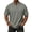 Gray #15, variant on Henley Shirts Men Breathable Short Sleeve Waffle Shirt Summer 2026 Loose Fit Athletic Shirt Button Down Lightweight Oversized Tees Light Purple XL