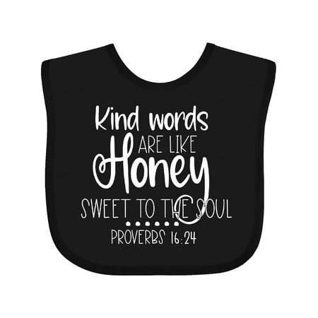 

Inktastic Kinds Words Are Like Honey Sweet to the Soul Gift Baby Boy or Baby Girl Bib
