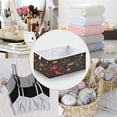thumbnail image 4 of Cabinet Storage Basket 11.02x11.02x11.02 Inches Storage Box Foldable, Storable and Easy to Assemble ，Open Home Storage Bins ，Closet Storage Bins Cute Colorful Christmas Birds, 4 of 8