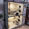 thumbnail image 5 of Pine Wood Wall Mounted Cat Shelf, Multi-Level Climbing Perch with Scratching Posts, Space-Saving Cat Tree for Indoor Cats, 5 of 5
