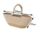 thumbnail image 5 of Handmade Summer Women's Handbag Vacation Beach Bag Shopper Woven Female Tote Bags Straw Bag A, 5 of 6