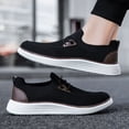thumbnail image 5 of GLYGML Men's Black Mesh Slip-On Casual Shoes - Lightweight Breathable Loafers Product Title, 5 of 5