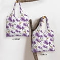 thumbnail image 2 of Vsdgher Orchids Flowers Print canvas Tote Bag, Lightweight Cloth Bags, Suitable for shopping, groceries, travel, 2 of 4