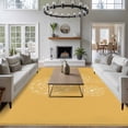 thumbnail image 3 of 6'x9' Area Rugs, Yellow Dandelion Indoor Outdoor Area Rug for Living Room Bedroom, Simple Floral Botanical Washable Bathroom Rugs Kitchen Floor Carpet Mats Home Decor Aesthetic, 3 of 8