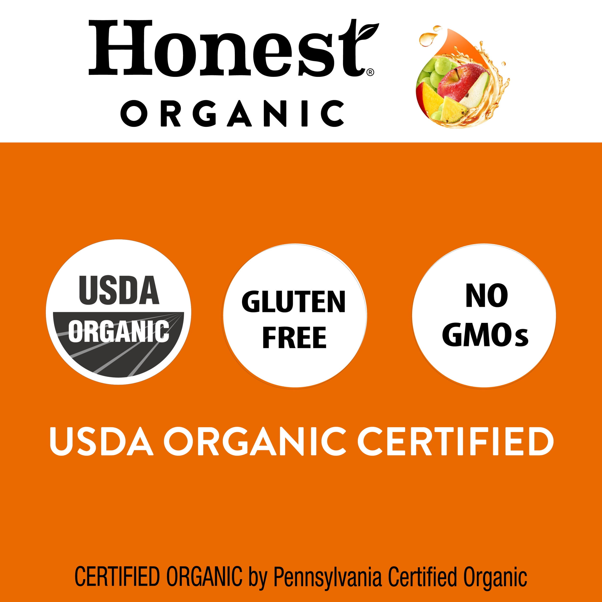 Honest Kids Twisted Tropical Tango Organic Fruit Juice, 6.75 fl oz, 8 Pack