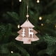 thumbnail image 5 of Árbol de Navidad de madera colgante, decoración navideña, escena navideña, decoración de árbol de Navidad colgante, varios diseños disponibles, 5 of 6