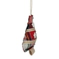 thumbnail image 2 of 4" Plaid Christmas Tree Shaped Plush Ornament, 2 of 3