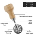 thumbnail image 3 of Ravioli Mold, Ravioli Cutter with Wooden Handle and Rim Kitchen Accessories Utensils - Set of 3, 3 of 5