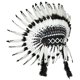 thumbnail image 4 of Tocado de plumas artificial india Decoración Jefe de indio para la actuación en el escenario, 4 of 9