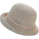 thumbnail image 1 of Sun Hat Compatible With Women's 1920s Cloche Hats Short Roll Brim Packable Summer, 1 of 3