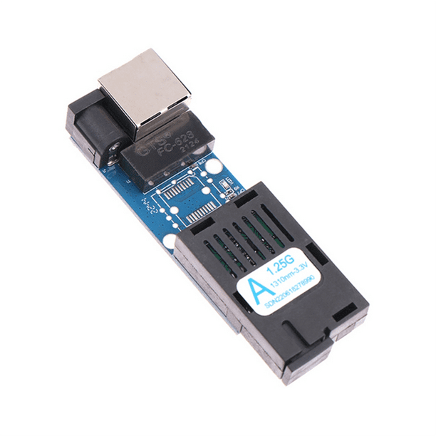 Convertidor de Medios de Fibra Óptica Mini Gigabit 10/100/1000Mbps Monomodo 3 Km UPC/ Puerto SC Estilo: A