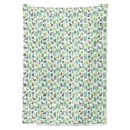 thumbnail image 2 of Deer Tablecloth, Doodle Style Forest with Green Tones Abstract Trees and Deer with Heart, Rectangle Satin Table Cover Accent for Dining Room and Kitchen, 60" X 90", Multicolor, by Ambesonne, 2 of 2