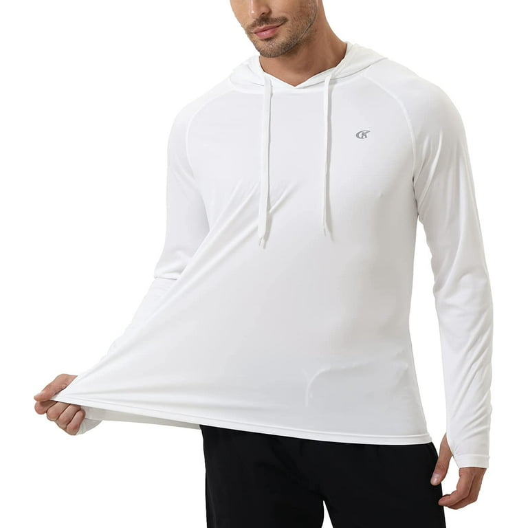 YuKaiChen Men's UPF 50+ Long UV Sun Protection Sleeve Hooded Shirts Sun  Protection Athletic Hoodie for Fishing Hiking Running Workout Shirt 