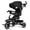Black, variant on AILEEKISS 7-in-1 Kids' Tricycle with Push Handle, Foldable Trike Bicycles for Kids 1-5 Years, Black
