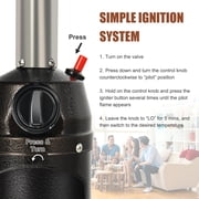Patiojoy 13,000BTU Portable Patio Tabletop Heater Outdoor Propane Gas Heater W/ Weighted Base