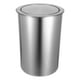 thumbnail image 1 of GOOHOCHY 1 juego de botes de basura empotrados con tapa, bote de basura redondo de acero inoxidable, bote de basura para encimera, bote de basura redondo de metal de acero inoxidable., 1 of 8