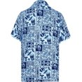 thumbnail image 2 of HAPPY BAY Men's Hawaiian Beach Casual Button Down Short Sleeve Collared Aloha Shirts, 2 of 6