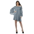 thumbnail image 3 of Moomaya Robe d'Été Dénudée pour Femmes, Robe de Plage en Coton avec Manches Cloche - m, 3 of 5