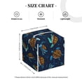 thumbnail image 4 of Balery Sea Turtles Swimming Porta Pañuelos de Cuero con Estampado – Funda Moderna Cuadrada para Caja de Pañuelos, Dispensador 5x5x5'', 4 of 7