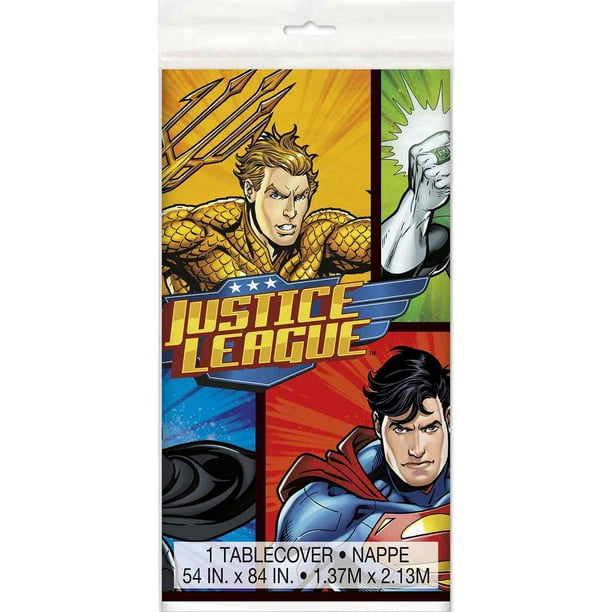Justice League Housse de Table en Plastique