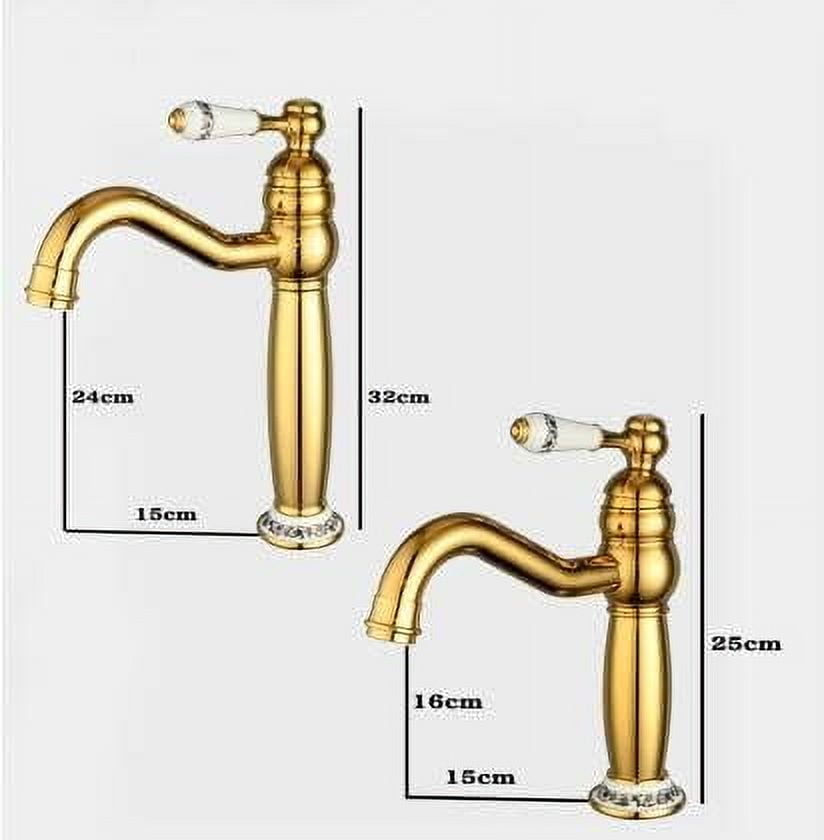 Modern Gold Faucet Rose Gold Bathroom Faucets Gold Finish Basin Faucets Luxury Bathroom Sink Faucet