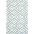 thumbnail image 3 of Safavieh Chatham Tapis Rond en Laine Touffetée à la Main, Bleu et Ivoire, 3 of 9