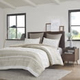 thumbnail image 2 of Farmhouse Bedding Sets 3Piece Cotton Comforter with Chenille Tufting Taupe Full/Queen, 2 of 10
