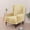 Beige, variant on Velvet Wingback Chair Slipcover, 2 Piece Stretch Wing Chair Covers T Seat Cushion Cover Plush Soft Wing Armchair Furniture Covers for Wing Back Chairs Form Fitted Couch Cover with Elastic