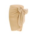 thumbnail image 7 of ZToonmas Women's Bow-Tie Halter Bikini Cover-up Sheer Wrap-Front Beach Sarong Transparent Chiffon Swimsuit Shawl for Vacation, 7 of 7