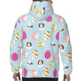 thumbnail image 7 of Naloa Happy Easter Men's Casual Hooded Collar Drawstring Hoodies Pullover Sweatshirts Casual Long Sleeve Shirts-Large, 7 of 7