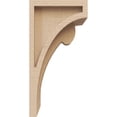 thumbnail image 3 of 4"W x 4"D x 8"H Wide Viola Rough Cedar Woodgrain TimberThane Corbel, Primed Tan, 3 of 6