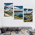 thumbnail image 4 of Nawypu   Bright Blue Sky Over Seven Rila Lakes-Landscape Art Print Canvas-12''x16''X3 Panels, 4 of 4