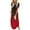 Red, variant on Women's Maxi Dresses Summer Casual Cross Rounk Neck Short Sleeve Slit Vacation Beach Long Dress