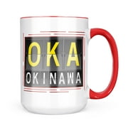 Neonblond OKA Airport Code for Okinawa Mug gift for Coffee Tea lovers