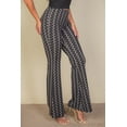 thumbnail image 2 of High Waist Flare Pants with Wave Pattern, 2 of 7