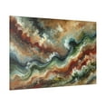 thumbnail image 2 of Abstract Art Waves - Canvas Ready to Hang! Wall Art Decor, Earth Tones, 2 of 4